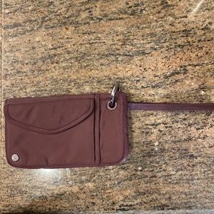 Athleta wallet plum NWOT
